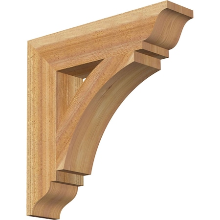 Thorton Traditional Rough Sawn Bracket, Western Red Cedar, 4W X 18D X 18H